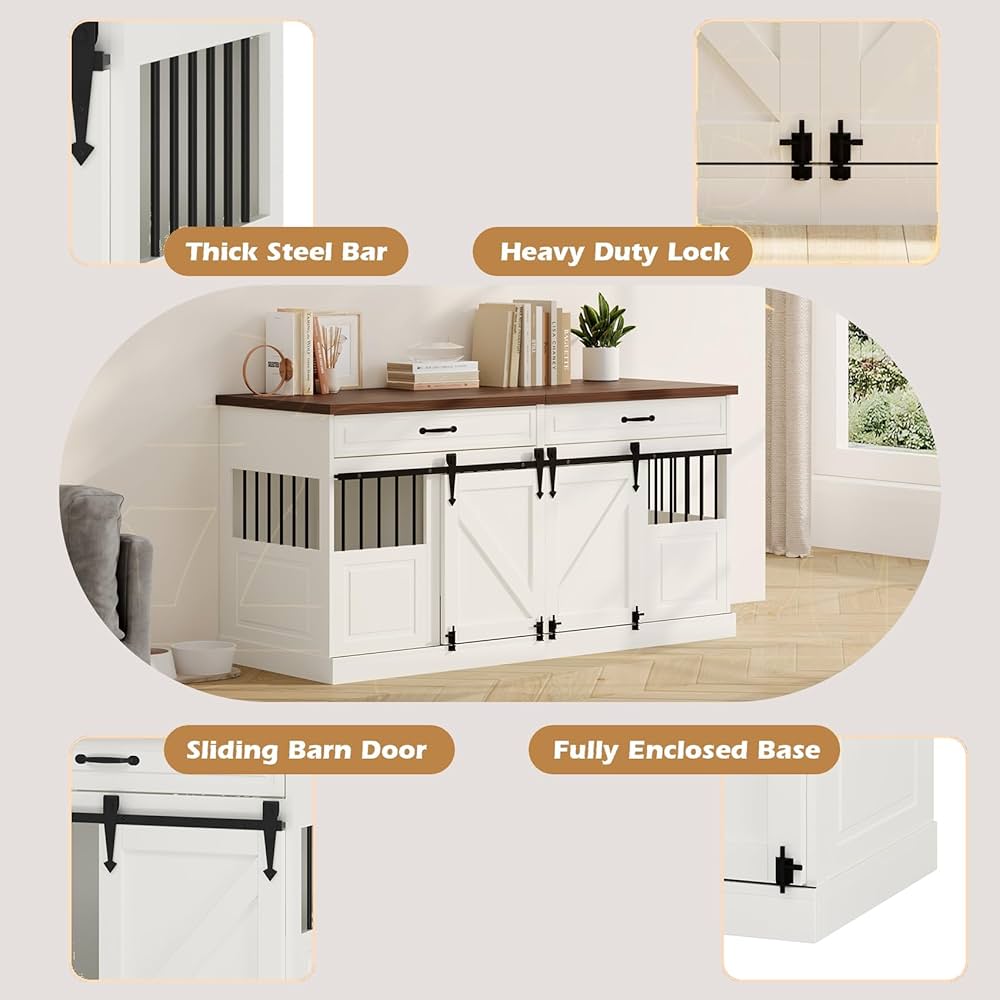 家具 w.corgi2pt.poodle7 Amazon.com: Furniture Style Dog Crate - Indoor Wooden Dog